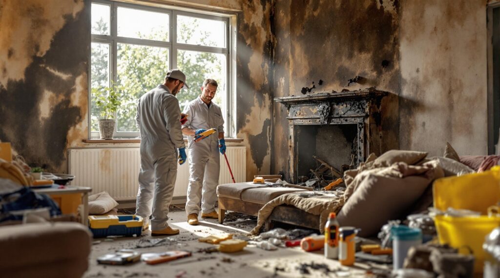 Fire Damage Restoration: From Board-Up to Odour-Free